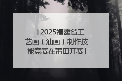 2025福建省工艺画（油画）制作技能竞赛在莆田开赛