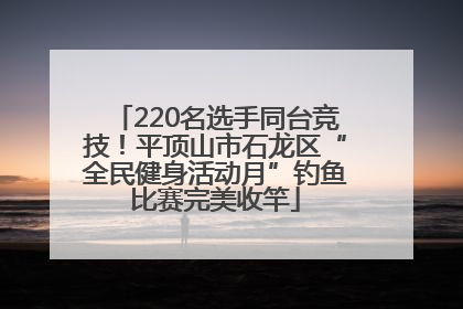 220名选手同台竞技！平顶山市石龙区“全民健身活动月”钓鱼比赛完美收竿