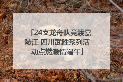 24支龙舟队竞渡嘉陵江 四川武胜系列活动点燃激情端午