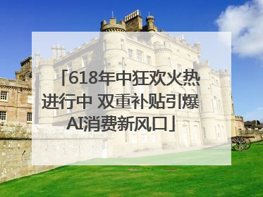 618年中狂欢火热进行中 双重补贴引爆AI消费新风口