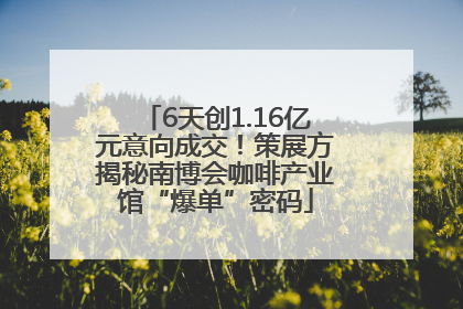 6天创1.16亿元意向成交！策展方揭秘南博会咖啡产业馆“爆单”密码