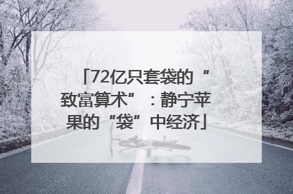 72亿只套袋的“致富算术”：静宁苹果的“袋”中经济