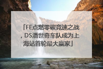 FE点燃零碳竞速之战，DS潘世奇车队成为上海站首轮最大赢家