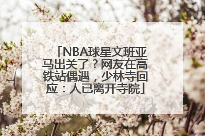 NBA球星文班亚马出关了？网友在高铁站偶遇，少林寺回应：人已离开寺院