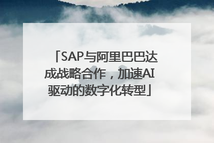 SAP与阿里巴巴达成战略合作，加速AI驱动的数字化转型
